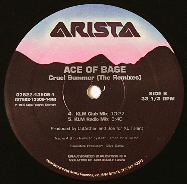 Ace Of Base : Cruel Summer (The Remixes) (12", Single)