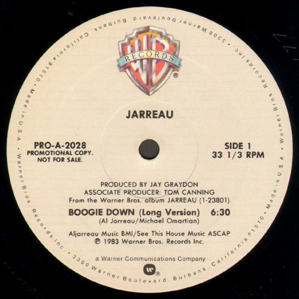 Al Jarreau : Boogie Down (12", Promo)