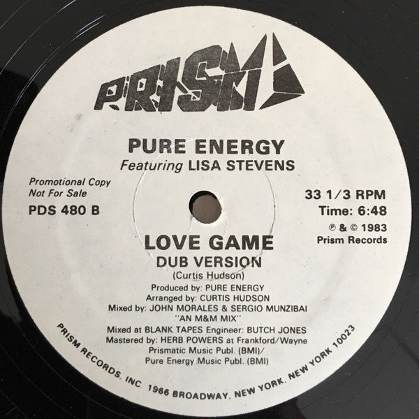 Pure Energy : Love Game (12", Promo)