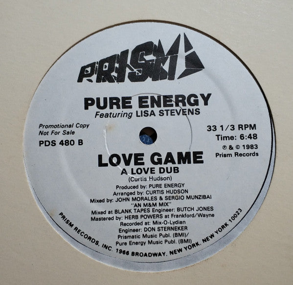 Pure Energy : Love Game (12", Promo)