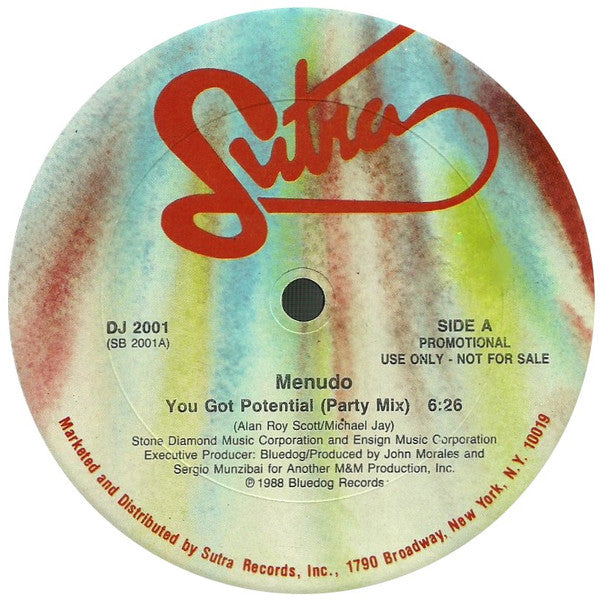 Menudo : You Got Potential (12", Single, Promo)