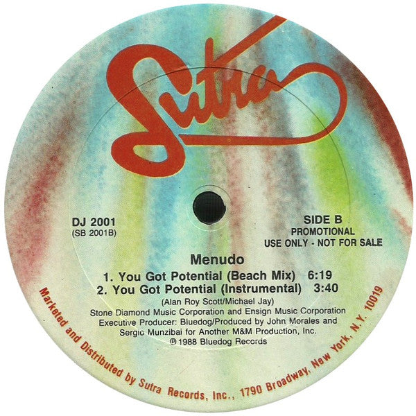 Menudo : You Got Potential (12", Single, Promo)