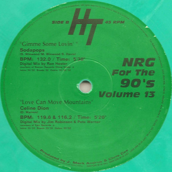 Various : NRG For The 90's Volume 13 (12", Promo, Gre)