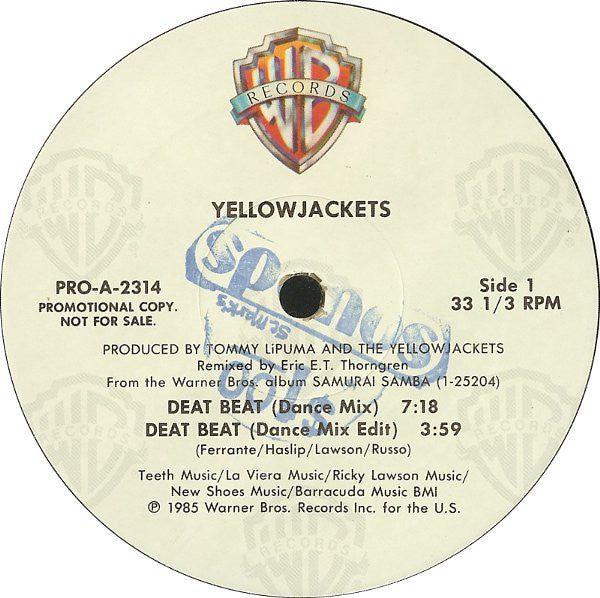 Yellowjackets : Deat Beat (12", Promo)