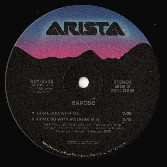 Exposé : Come Go With Me (12", Single)