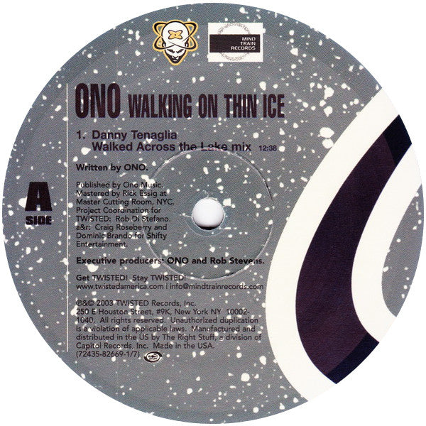 Ono* : Walking On Thin Ice (2x12")