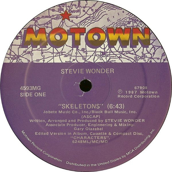 Stevie Wonder : Skeletons (12")