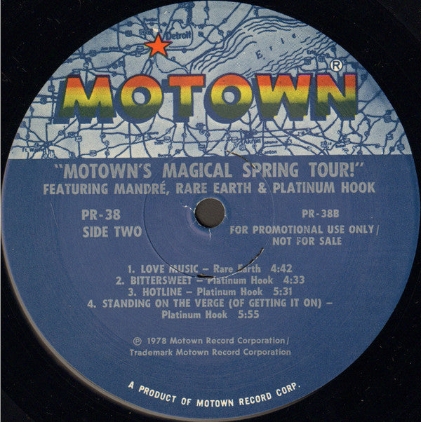 Mandré, Rare Earth & Platinum Hook : Motown's Magical Spring Tour! (LP, Comp, Promo, Smplr)