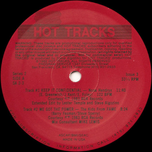 Various : Hot Tracks - Series 2, Issue 3 (2x12", P/Mixed, Promo)