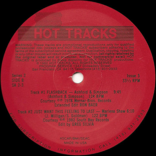 Various : Hot Tracks - Series 2, Issue 3 (2x12", P/Mixed, Promo)