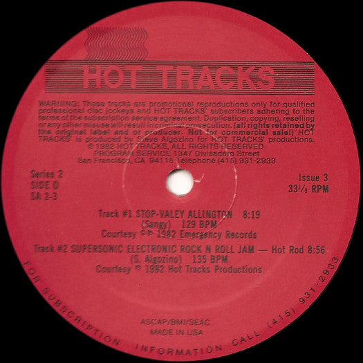 Various : Hot Tracks - Series 2, Issue 3 (2x12", P/Mixed, Promo)