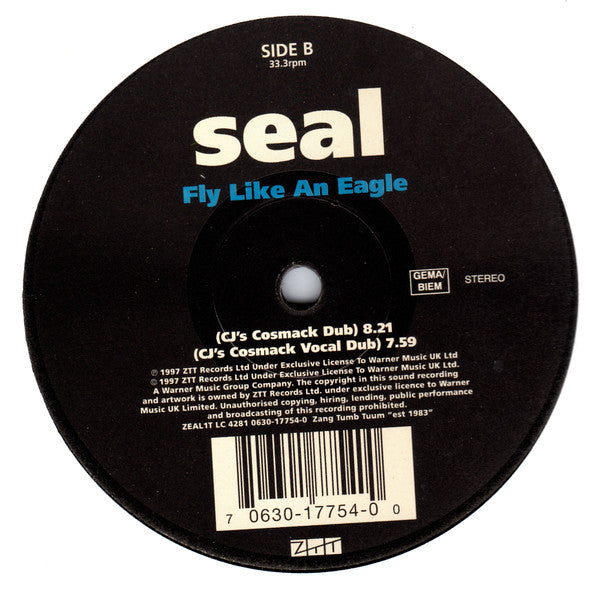 Seal : Fly Like An Eagle (CJ Macintosh's Most Modern Mixes) (12", Single)