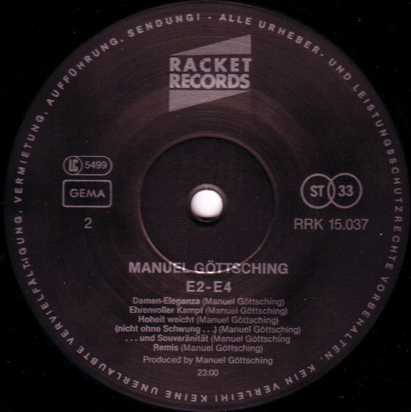 Manuel Göttsching : E2-E4 (LP, Album, Bla)