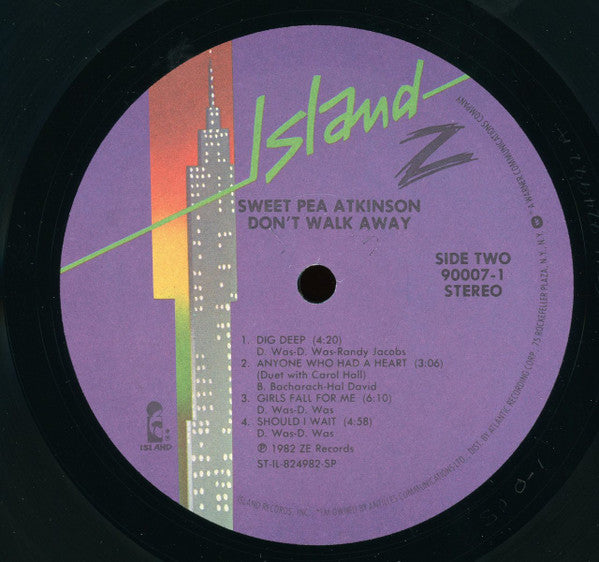 Sweet Pea Atkinson : Don't Walk Away (LP, Album, SP )