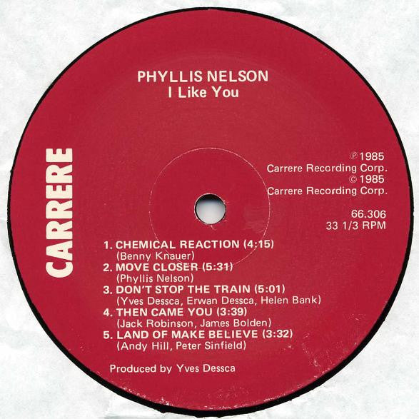 Phyllis Nelson : I Like You (LP, Album)
