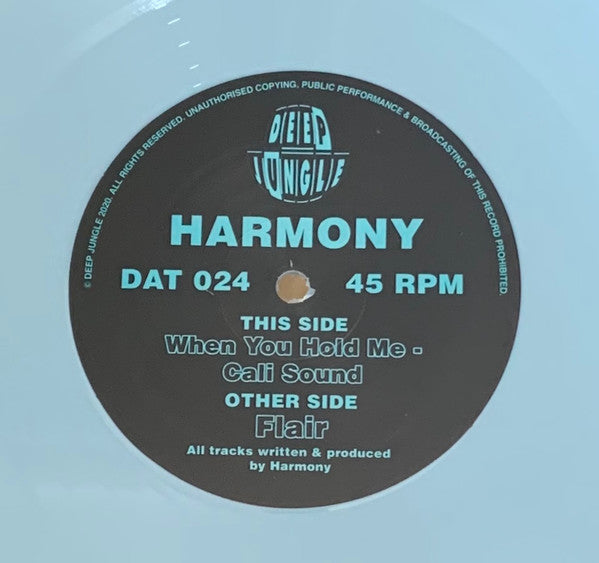 Harmony* : Flair / When You Hold Me / Cali Sound (12", S/Edition, Lig)