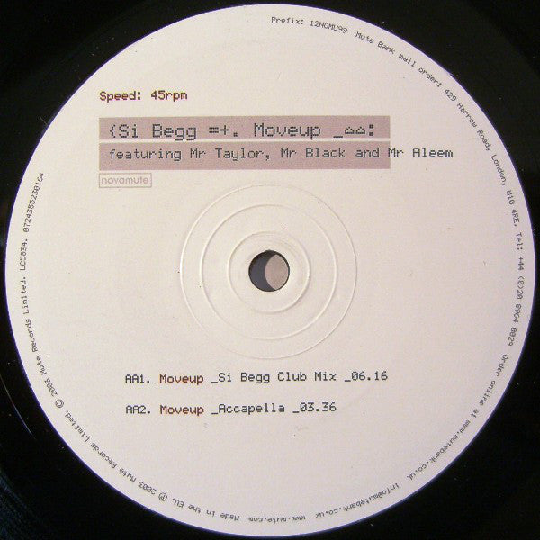 Si Begg : Moveup (12", Single)