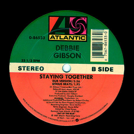 Debbie Gibson : Staying Together (12", SRC)