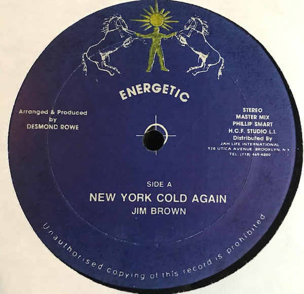 Jim Brown (2) : New York Cold Again (12", Single)