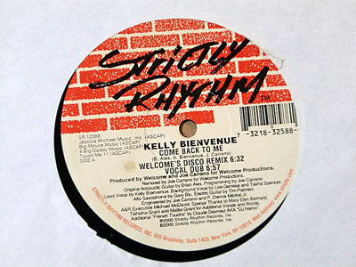 Kelly Bienvenue : Come Back To Me (12")