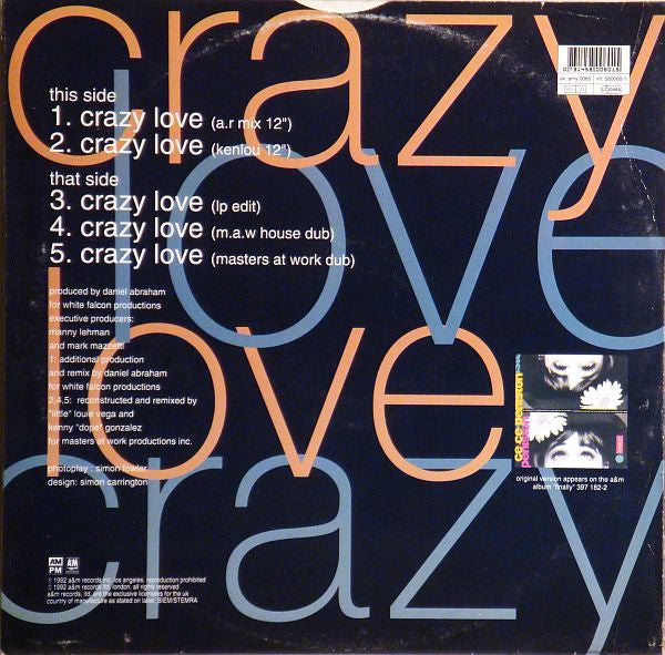 Ce Ce Peniston : Crazy Love (12")