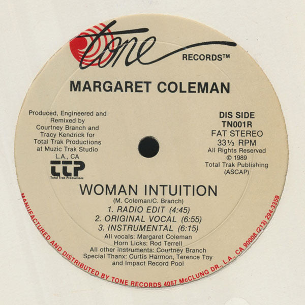 Margaret Coleman : Woman Intuition (12")