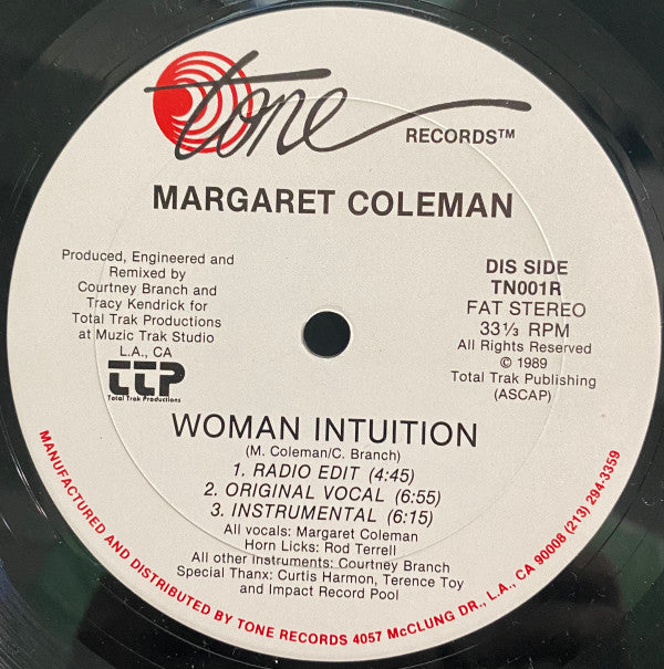 Margaret Coleman : Woman Intuition (12")