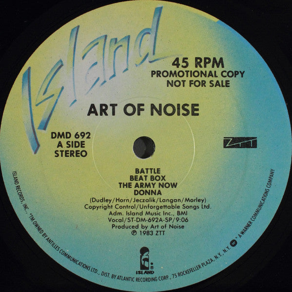 The Art Of Noise : Into Battle With The Art Of Noise (12", EP, Promo)