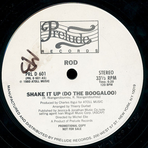 Rod : Shake It Up (Do The Boogaloo) (12", Promo)