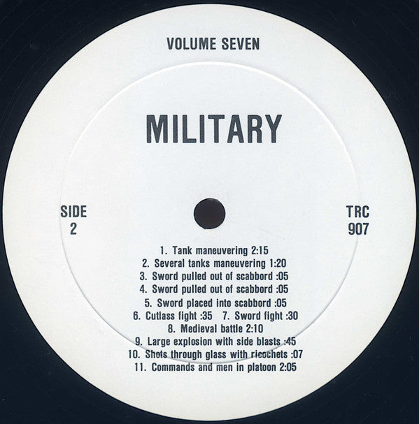 No Artist : Sound Effects Volume 7 – Military (LP, Album)