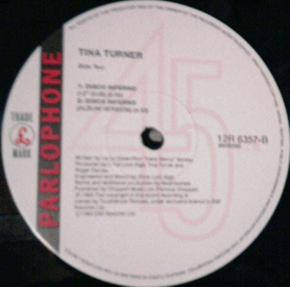 Tina* : Disco Inferno (12")