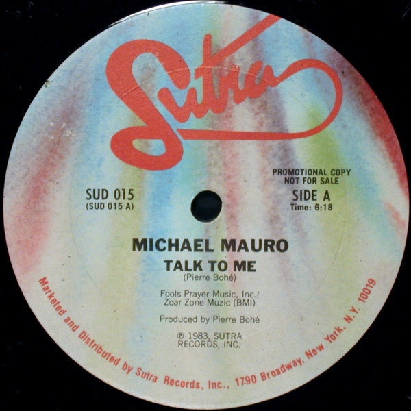 Michael Mauro : Talk To Me (12", Promo)