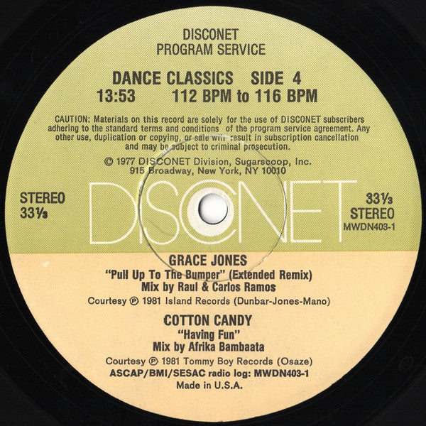 Various : Disconet Dance Classics: #1 (5x12", Comp, Ltd, P/Mixed + Box)