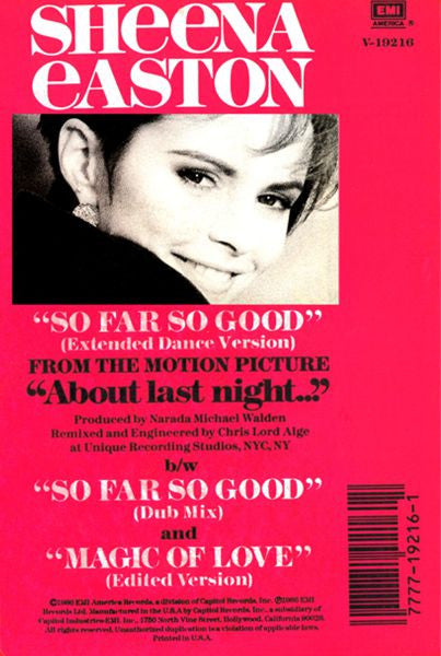 Sheena Easton : So Far So Good (12", Maxi)
