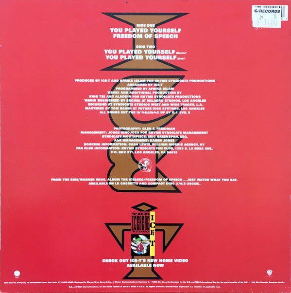 Ice-T : You Played Yourself (12", Maxi)