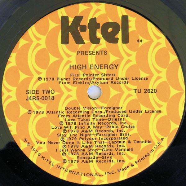 Various : High Energy (LP, Comp, Ind)