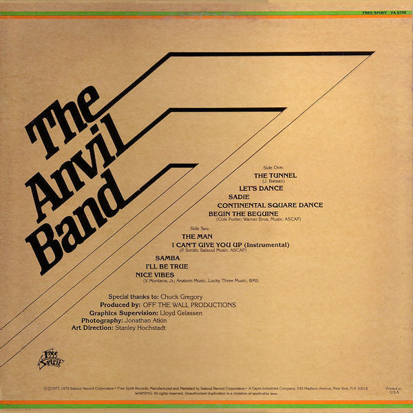 The Anvil Band : The Anvil Band (LP, Album)