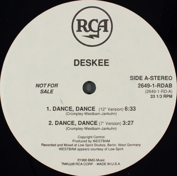 Deskee : Dance, Dance (12", Promo)
