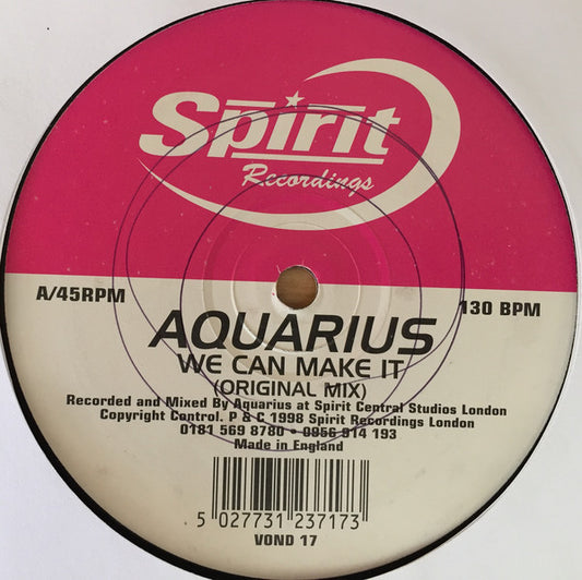 Aquarius (2) : We Can Make It (12")