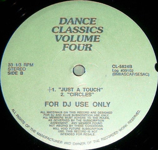 Various : Just Be Good To Me / Just A Touch / Circles (LP, Promo, Unofficial)