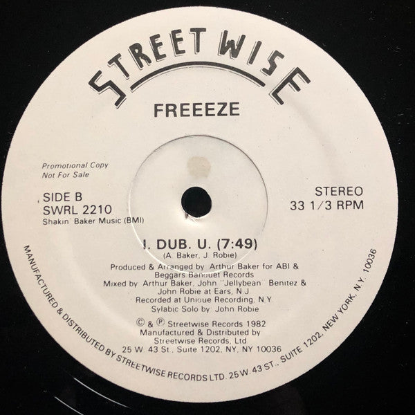 Freeeze* : I.O.U. (12", Promo)