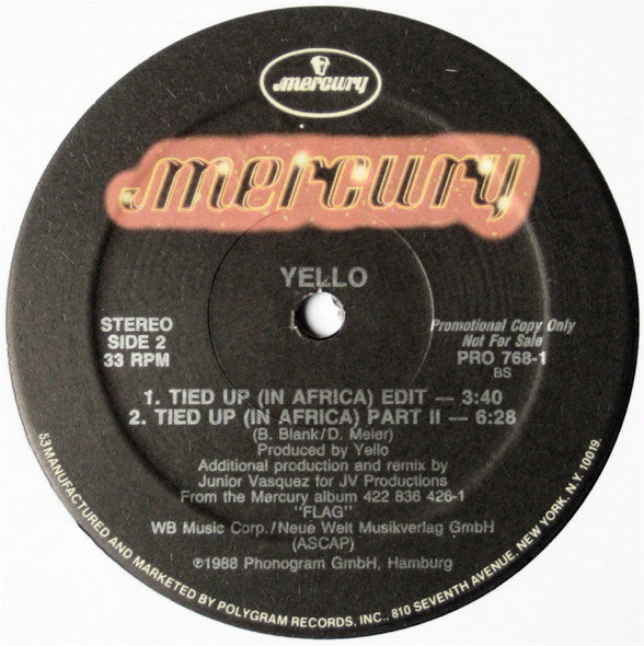 Yello : Tied Up (12", Ltd, Promo, 53)