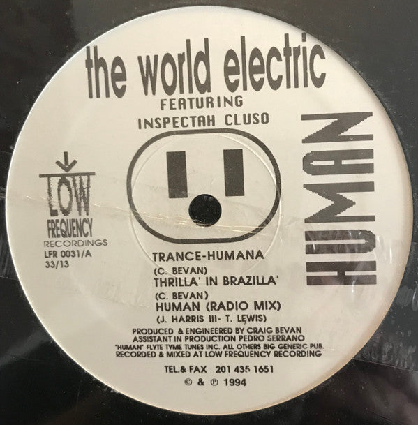 The World Electric Featuring Inspectah Cluso : Human (12")