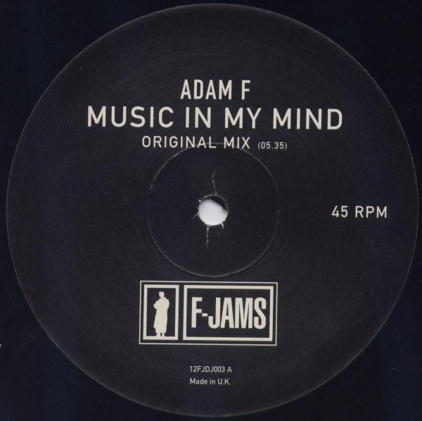 Adam F : Music In My Mind / Music In My Mind (DJ Krust Inside Out Mix) (12", Promo)