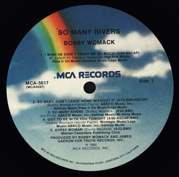Bobby Womack : So Many Rivers (LP, Album, Pin)