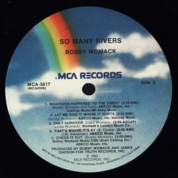 Bobby Womack : So Many Rivers (LP, Album, Pin)