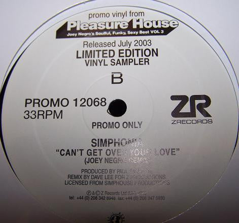 Sounds Of Inner City / Simphonia : Inner City Groove / Can't Get Over Your Love (Joey Negro Remixes) (12", Ltd, Promo)