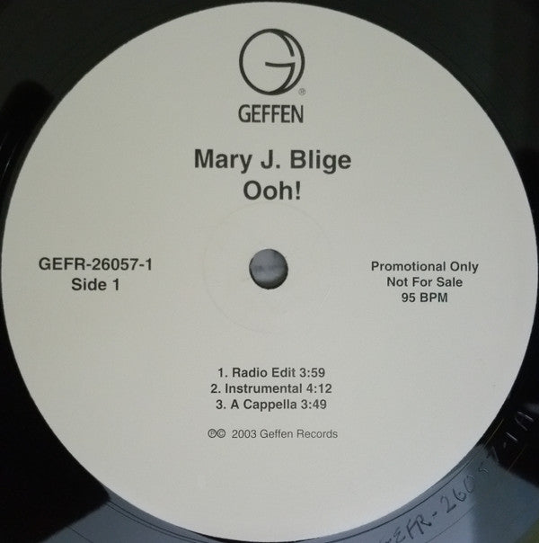 Mary J. Blige : Ooh! (12", Promo)