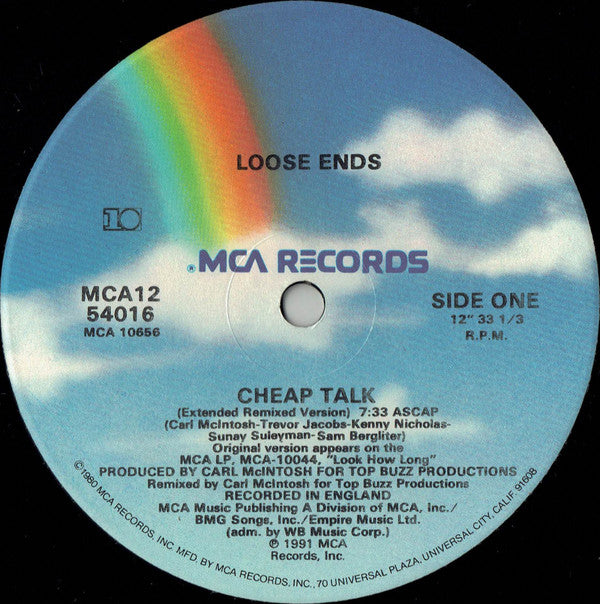 Loose Ends : Cheap Talk (12", Single)