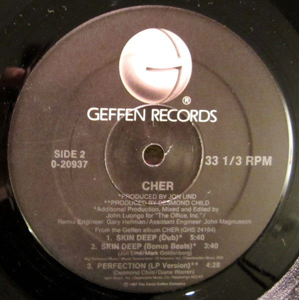 Cher : Skin Deep (12", Maxi)